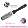 Vega H2-Prs Hot Curl Brush - Ceramic | Cuts Drying Time & Adds Shine- RTZ1036 - Image 3