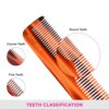 Vega Tortoise Shell Pattern Half Coarse And Half Fine Pocket Hair For Men And Women, (Hmc-120D)- RTZ1037 - Image 3