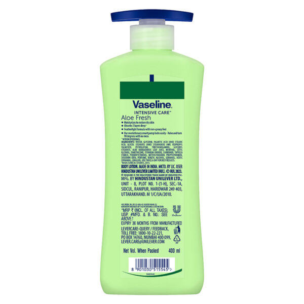 Vaseline Intensive Care Aloe Fresh Body Lotion- MNX1004 - Image 2