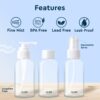 GUBB Travel Bottle Set For Toiletries Refillable Bottles With Pump Spray & Cap - ZHK1003 - Image 3