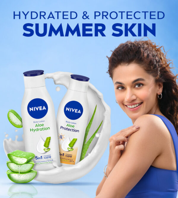 Nivea Body Lotion Aloe Hydration For Normal Skin- MNX1011 - Image 4