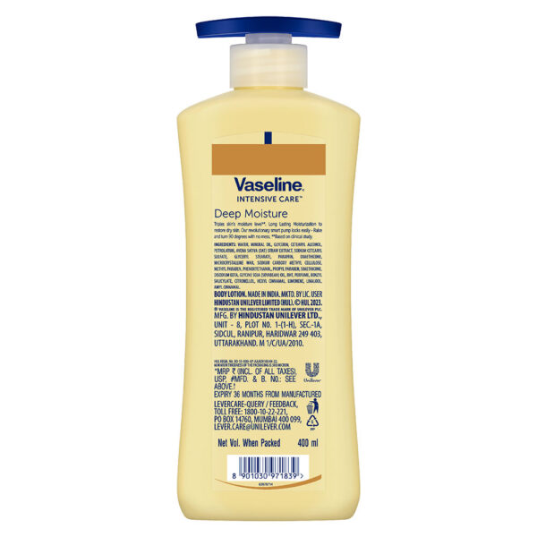 Vaseline Deep Moisture Serum In Lotion Enriched With Glycerin For Nourished Soft Skin- MNX1014 - Image 2