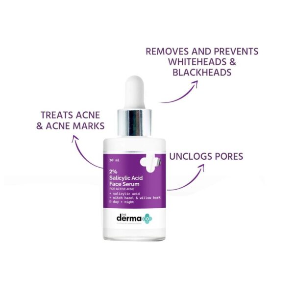 The Derma Co 2% Salicylic Acid Serum For Acne & Acne Marks- ZSX1005 - Image 2
