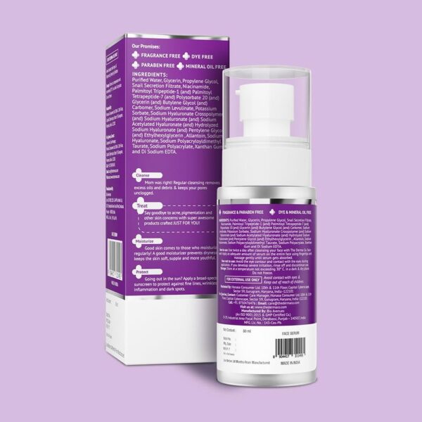 The Derma Co Snail Peptide 96 Hydrating Serum with Snail Mucin & Peptide Complex- ZSX1013 - Image 2