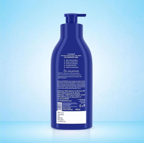 Nivea Nourishing Lotion Body Milk- MNX1030 - Image 2