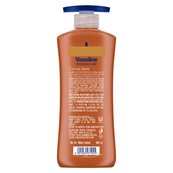 Vaseline Cocoa Glow Serum In Lotion100% Pure Cocoa & Shea Butter For Glowing & Soft Skin- MNX1039 - Image 2