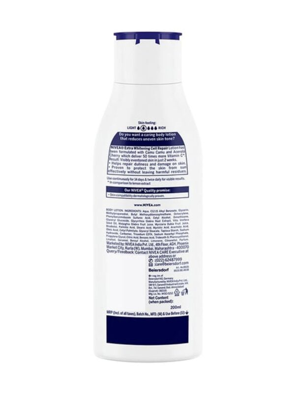 Nivea Extra Whitening Cell Repair SPF 15- MNX1041 - Image 2