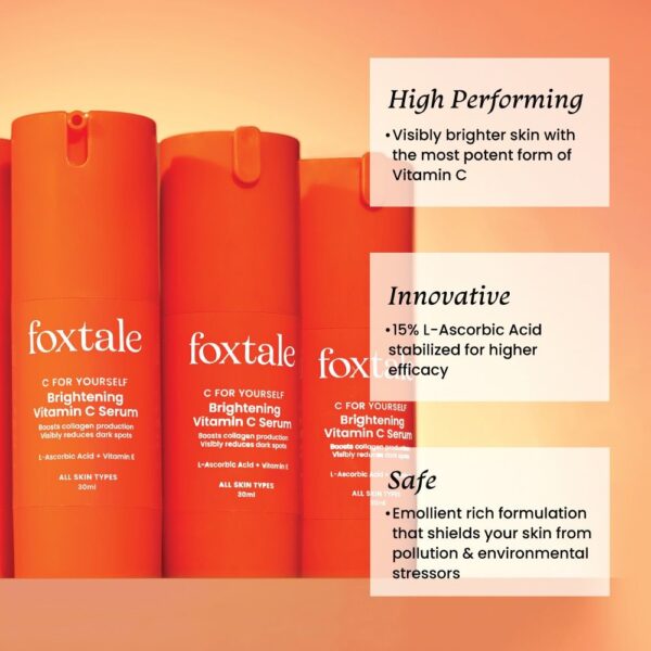 Foxtale Brightening Vitamin C Face Serum- ZSX1027 - Image 4