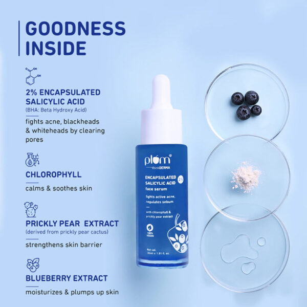 Plum 2% Encapsulated Salicylic Acid Face Serum- ZSX1029 - Image 3