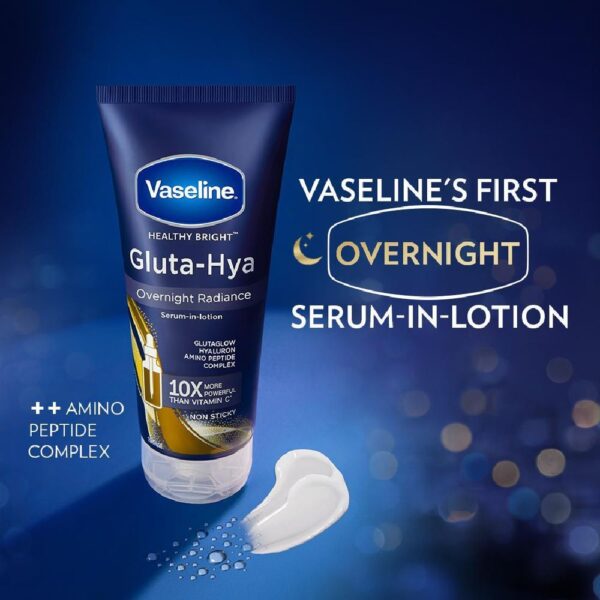 Vaseline Gluta-Hya Overnight Radiance, Serum-In-Lotion, With Amino Peptide And Glutaglow- MNX1046 - Image 2