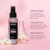 QUENCH Brightening Korean Face Mist with Cherry Blossom & Pearl Extracts Instantly Hydrates & Brightens- ZSX1032 - Image 3