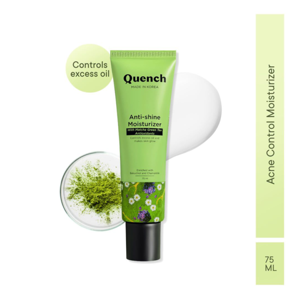 Quench Anti-Shine Korean Moisturizer With Matcha Green Tea For Oil & Acne Control- FQF1036