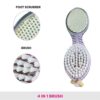 Vega 4 In 1 Foot Pedicure Brush Pumice Stone Scrubber & File For Soft Care (Pd-02)- FJR1010 - Image 3