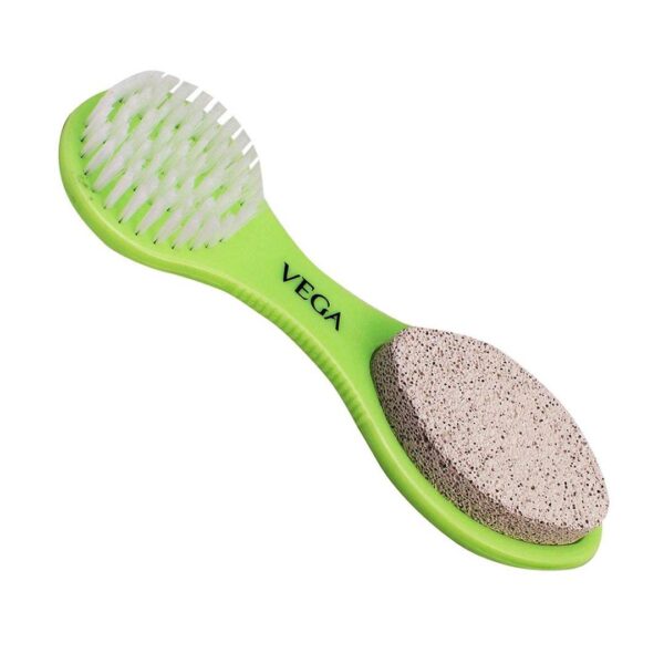 Vega 3 In 1 Pedicure Brush Kit Tool For Cleanse Scrub & File Dead Skin (Pd-20)- FJR1011