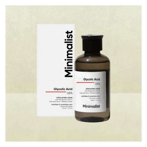 Minimalist 8% Glycolic Acid Toner For Glowing Skin- TQY1007