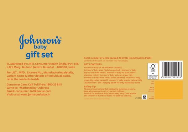 Johnson's Baby Gift Set (10 Products)- EGC1001 - Image 3