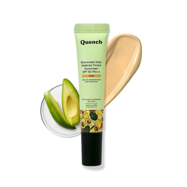 Quench Bravocado Daily Defense Tinted sunscreen SPF 50 PA+++ (Light) 50ml- JMX1062