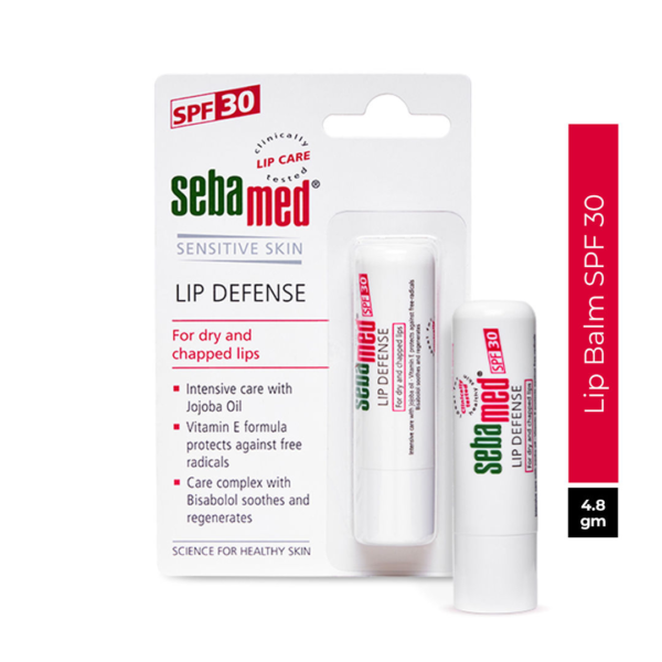 Sebamed Lip Defense | SPF 30 + Vit E, Jojoba Oil, Chamomile- VRY1008