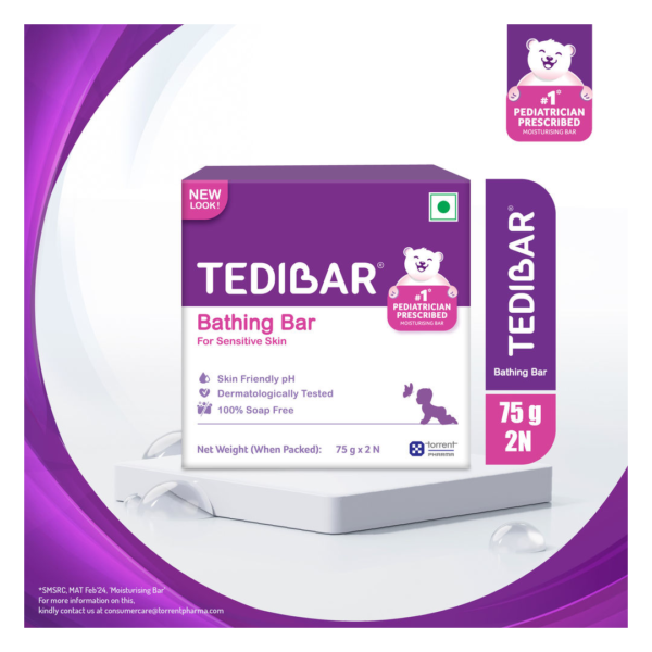 Tedibar Bathing Bar For Babies Sensitive Skin Pack- AZS1011