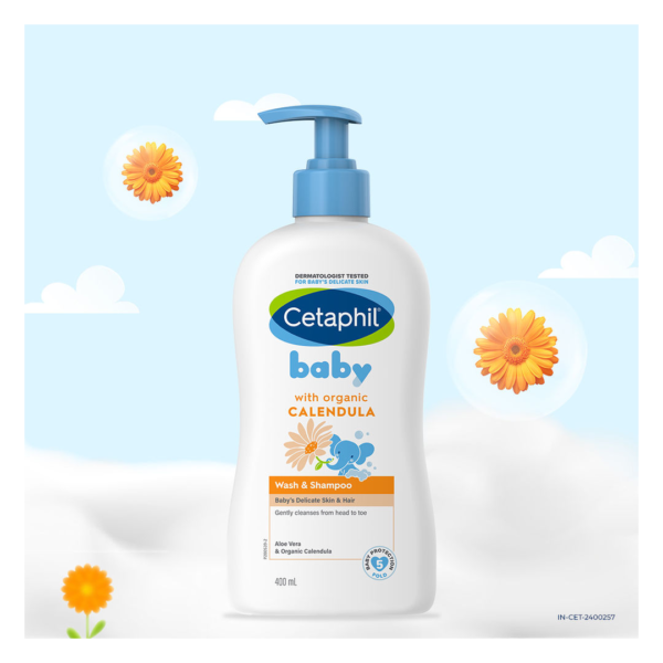 Cetaphil Baby Wash & Shampoo With Organic Calendula- AZS1012