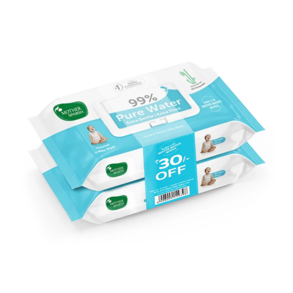 Mother Sparsh 99% Pure Water (Unscented) Baby Wipes- UFB1005