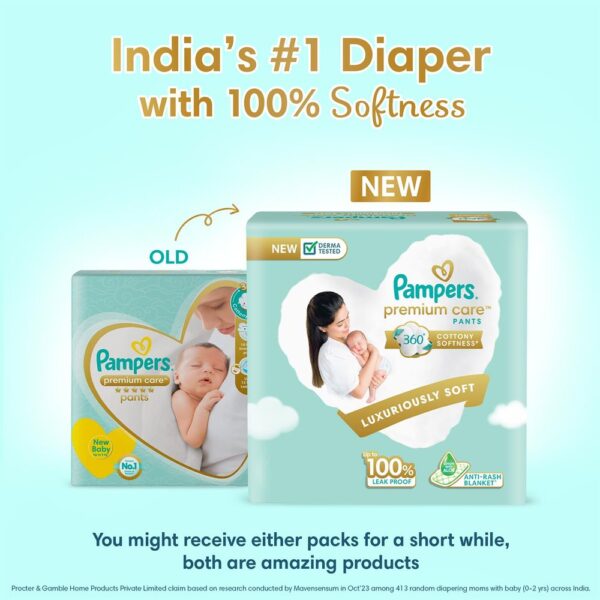 Pampers Premium Care Diapers (Pants, NB , 0-5 kg)- GKR1007 - Image 3