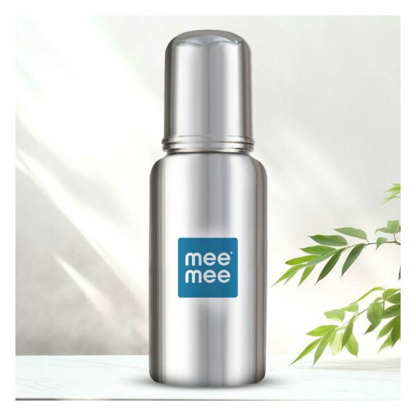 Mee Mee Premium Steel Feeding Bottle Silver- YWV1003