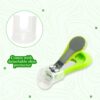 Mee Mee Protective Baby Nail Clipper Cutter with Skin Guard (Green)- KMJ1005 - Image 3