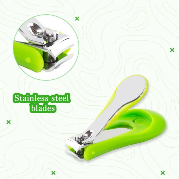 Mee Mee Protective Baby Nail Clipper Cutter with Skin Guard (Green)- KMJ1005 - Image 5