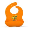 Luvlap Silicone Baby Bib - Orange- YWV1006 - Image 2