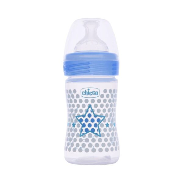 Chicco Feeding Bottle Wb Sil Physio Blue- YWV1010