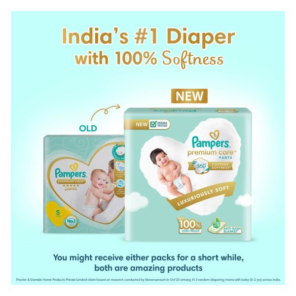 Pampers Premium Care Diaper (Pants, S , 4-8 kg)- GKR1031