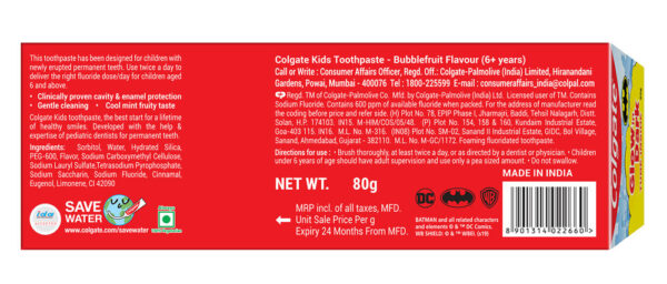 Colgate Toothpaste For Kids Glow In Dark Tube Inside- RAT1006 - Image 2