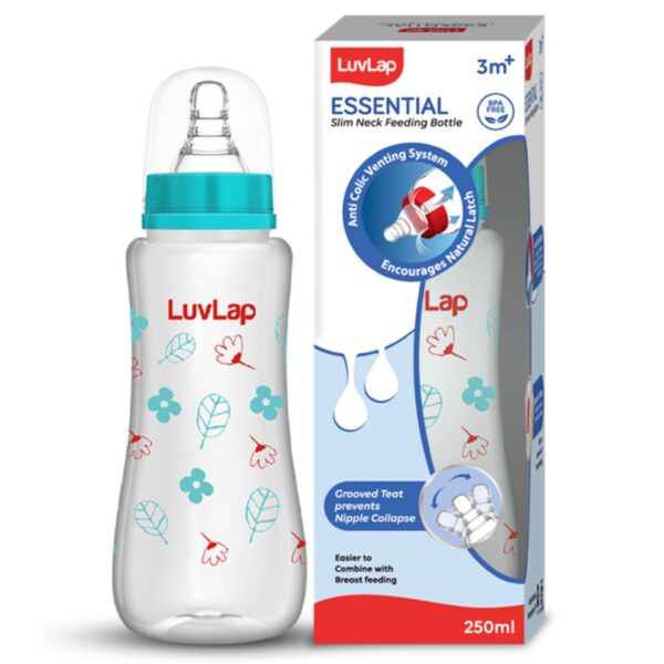 Luvlap Essential Slim Neck Feeding Bottle- YWV1014