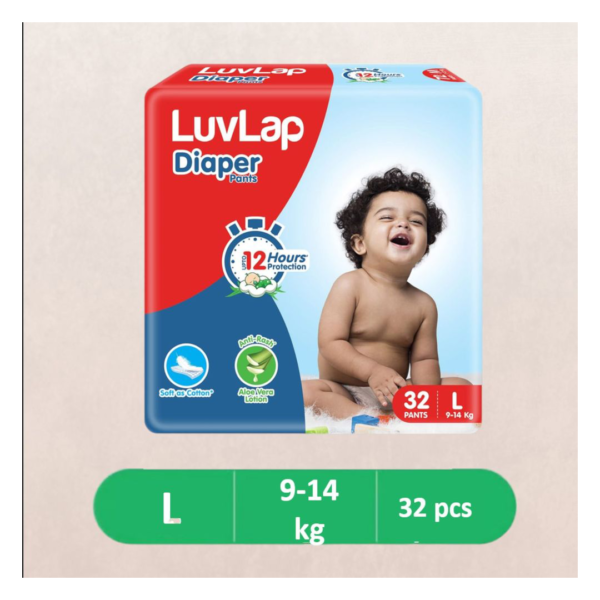 Luvlap Diaper (Pants, L, 9-14 kg)- GKR1034