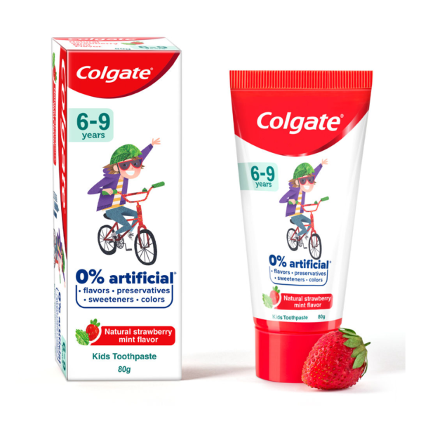 Colgate Toothpaste For Kids (6-9 Years) Natural Strawberry Mint Flavour 0% Artificial Tube- RAT1012