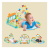 Wembley Baby Play Gym& Mat-Fitness Rack With Hanging Toys Rattles Lights&Musical Keyboard Piano Mat- NYB1004 - Image 2