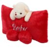 Babique Cute Teddy Bear Baby Pillow Stuffed Soft Plush Soft Toy Kids Birthday (Red)- NYB1005 - Image 4