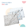 Luvlap Muslin Swaddle Stars White- NYB1007 - Image 2