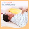 Luvlap Muslin Swaddle Stars White- NYB1007 - Image 4