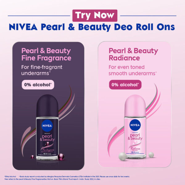 Nivea Deo Roll On Pearl beauty Underarms 48h protection- DEU1003 - Image 3