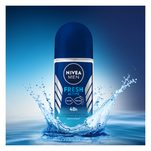 Nivea Fresh Active Roll On 48h Long lasting Freshness- DEU1008