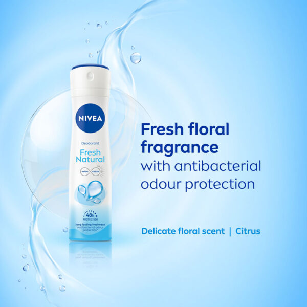 Nivea Women Deodorant Fresh Natural Long Lasting Freshness & 48h Protection- DEU1010 - Image 2