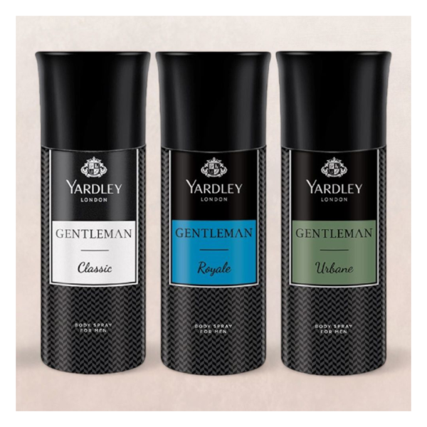 Yardley London Gentleman Assorted Deodorant Pack for Men - Classic & Royale & Urbane- DEU1012