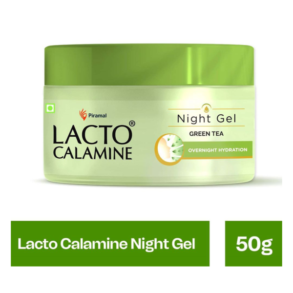 Lacto Calamine Green Tea Night Gel For Overnight Hydration & Moisturisation- VAQ1002