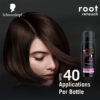 Schwarzkopf Root Retouch Temporary Root Cover Spray Hair Colour - Dark Brown- YSX1009 - Image 6