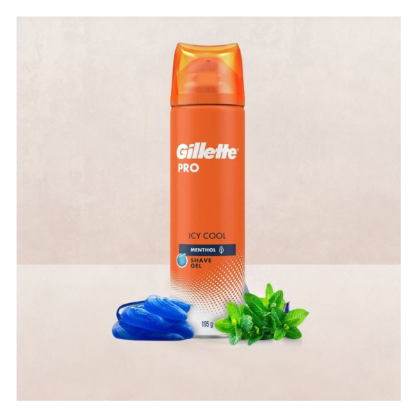 Gillette Pro Shaving Gel Icy Cool With Menthol- HVS1006