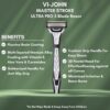 VI-JOHN Master Stroke Ultra Pro 5 Blade Shaving Razor for men (1 Handle + 2 Cartridges)- HVS1011 - Image 2