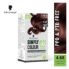 Schwarzkopf Simply Color Permanent Hair Colour 4-68 Mocha Brown- YSX1019 - Image 2