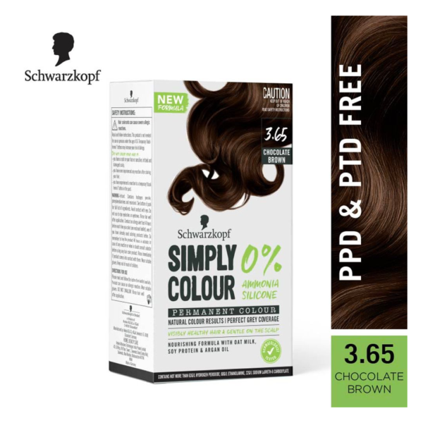 Schwarzkopf Simply Color Permanent Hair Colour 3-65 Dark Chocolate- YSX1022